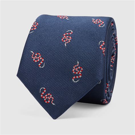 gucci tie with snake going down|Gucci ties sale.